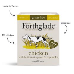 Forthglade Adult Grain Free Chicken with Butternut Squash & Vegetables 395g