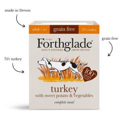 Forthglade Adult Grain Free Turkey with Sweet Potato & Vegetables 395g