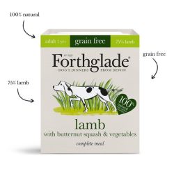 Forthglade Adult Grain Free Lamb with Butternut Squash & Vegetables 395g