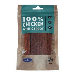 Hollings 100% Chicken Bars With Carrot (7 pack)