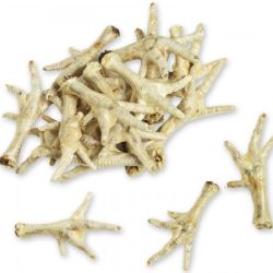*100% Natural Puffed Chicken Feet Dog Treats (4 Pack)