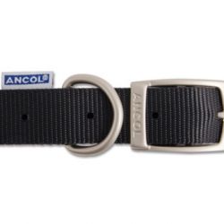 Ancol Black Nylon Dog Collar