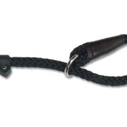 Ancol Nylon Rope Slip Lead 10mm x 1.22metre Black