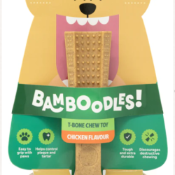 Bamboodles ‘T-Bone’ Bamboo Nylon Chicken Dog Chew