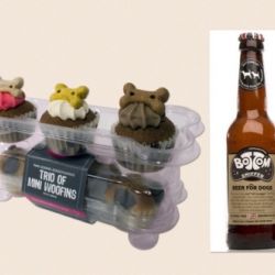 Bottom Sniffer Dog Beer & Trio Of Iced Woofins Birthday/Celebration Pack