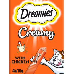 Dreamies Creamy Cat Treats with Chicken 4x10g