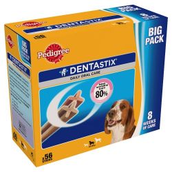 Pedigree Denta-Stix Medium Dog 56 Sticks (10-25kg)