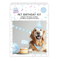 “Happy Birthday” Pet Birthday Kit – Blue