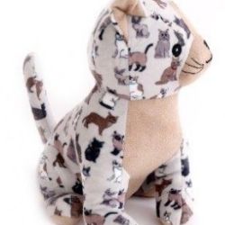 Plush Cat Doorstop 21cm