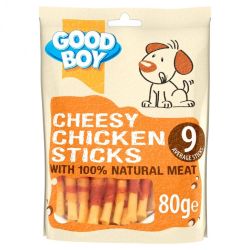 NEW! Good Boy Cheesy Chicken Sticks 80g