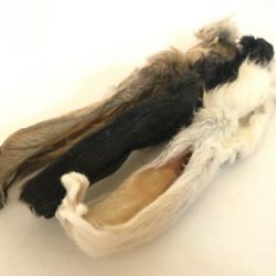 Natural Rabbit Ears With Fur