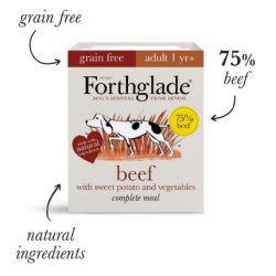 Forthglade Adult Grain Free Beef with Sweet Potato & Vegetables 395g