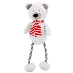 Good Boy Pawsley Hug Tug Polar Bear Plush/Rope Dog Toy Giant