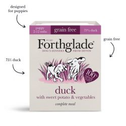 Forthglade Puppy Grain Free Duck with Sweet Potato & Vegetables 395g