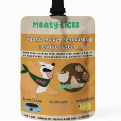 Meaty Licks Roast Chicken Flavoured Peanut Butter 113g