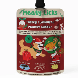 Meaty Licks Roast Turkey Flavoured Peanut Butter 113g
