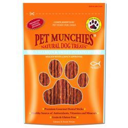 NEW! Pet Munchies Salmon & Sweet Potato Sticks 90g