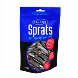 Hollings Natural Sprats Fish Treats 100g