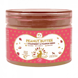 Pawfect Peanut Butter with Strawberry & Pumpkin Seeds for Dogs & Puppies