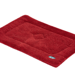 Gorpets Cage Mats With Sherpa Fleece Red