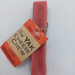 k9 Chew Co. Yak Chew Strawberry Large