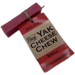K9 Chew Co. Yak Chew Strawberry Small