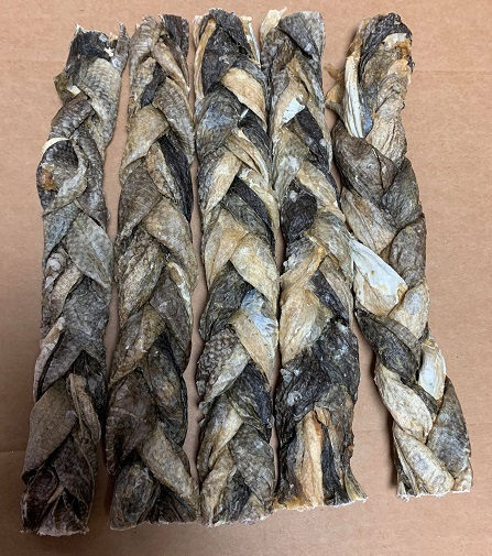 Dried Natural Large Fish Braid Dog Treats 30cm (Singles) - Pets Take ...