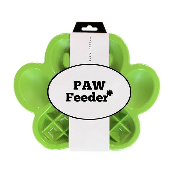 Paw Slow Feeder Go Slow Dish For Dogs Green Pets Take Away