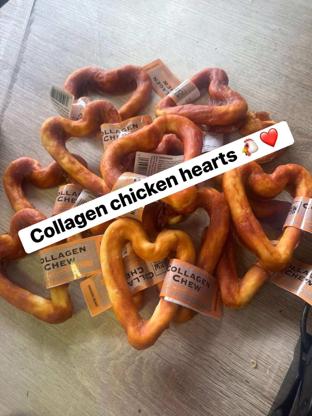 Collagen Chicken Coated Heart Chew