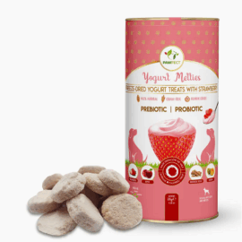 Pawfect Yogurt Melties Pre and Probiotic Dog Treats with Strawberry